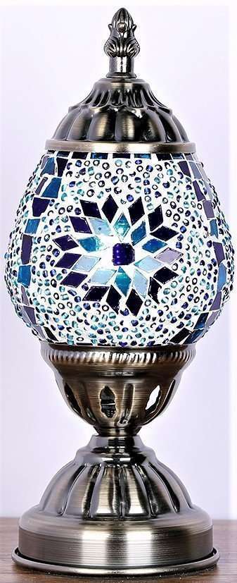 Mosaic Oval Turkish Lamp - Rivendell Shop