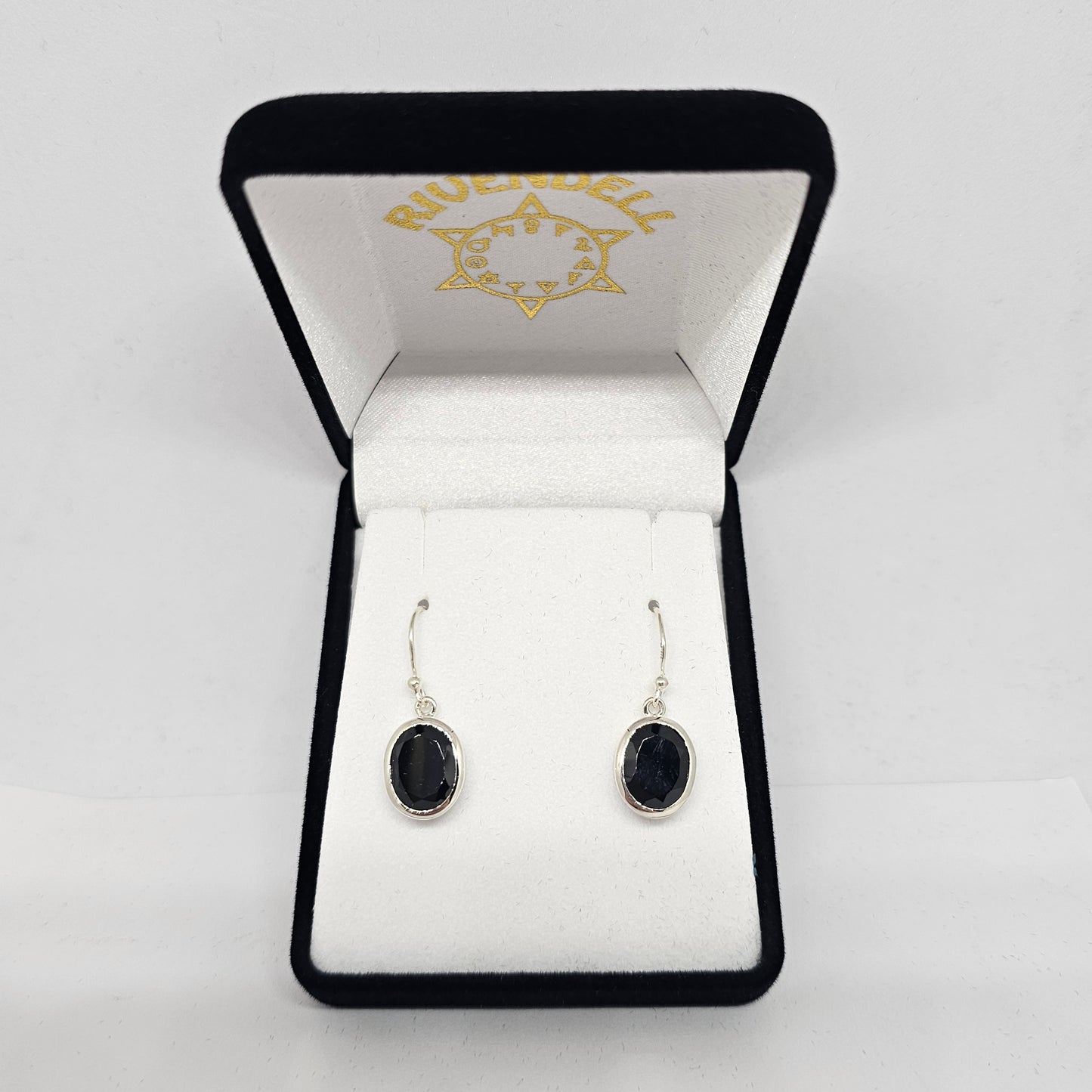 Black Onyx Sterling Silver Earrings - Rivendell Shop