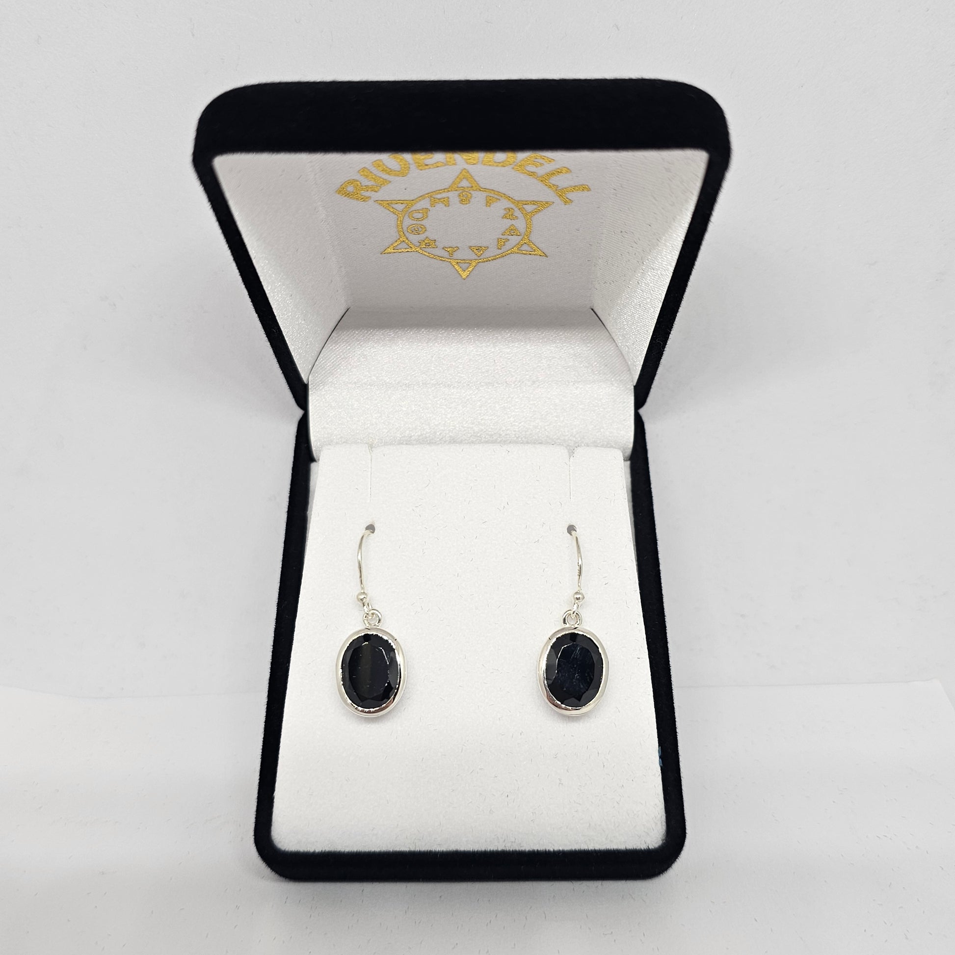 Black Onyx Sterling Silver Earrings - Rivendell Shop