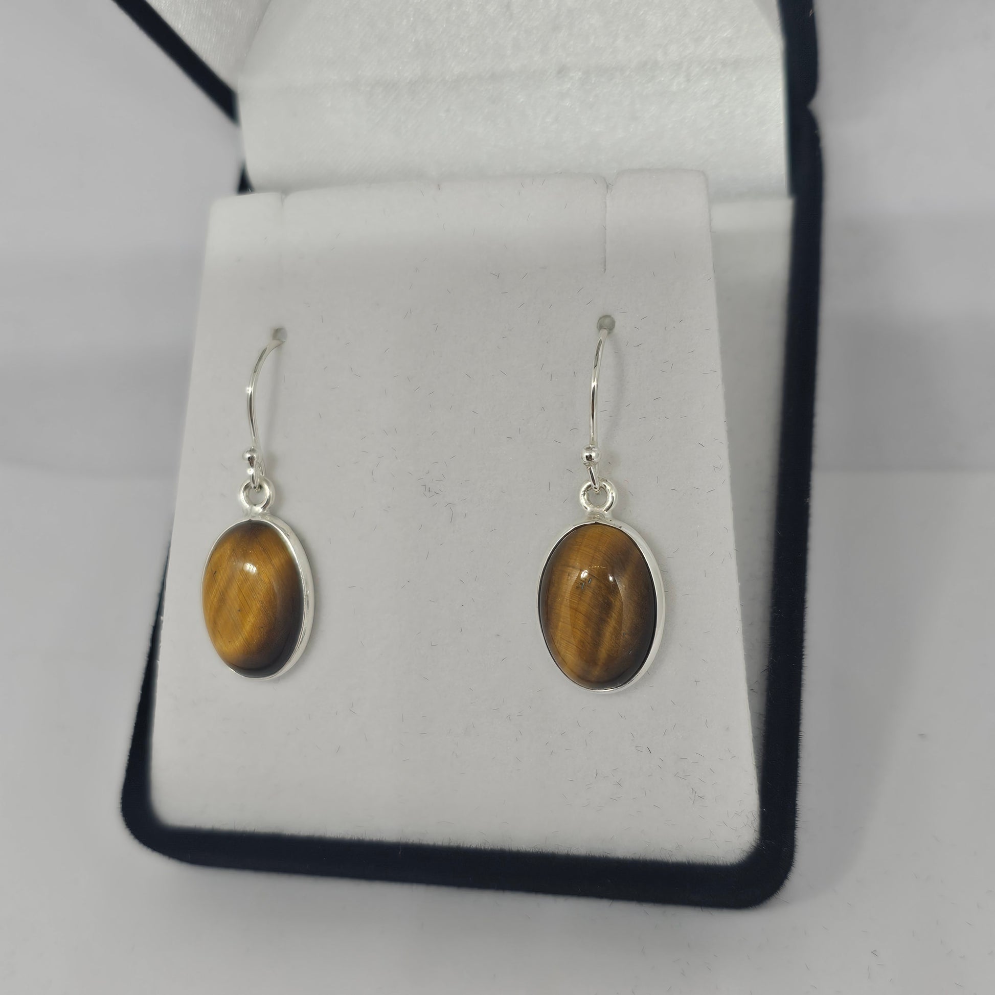 Tigers Eye Sterling Silver Earrings - Rivendell Shop