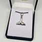 Sterling Silver Whale Tale Pendant - Rivendell Shop