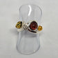 Amber Flower Ring - Rivendell Shop