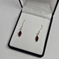 Garnet Sterling Silver Earrings - Rivendell Shop