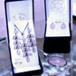 Rose quartz pendant and earrings set in its gift boxes in our shop