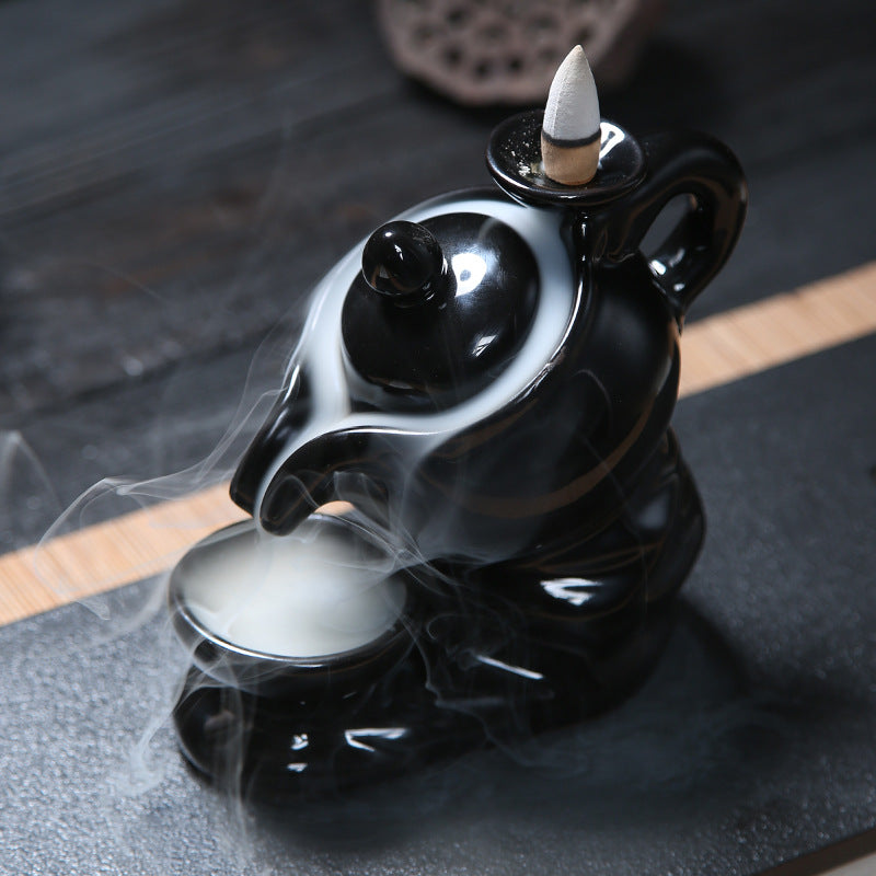 Teapot Backflow Incense Cone Burner - Rivendell Shop