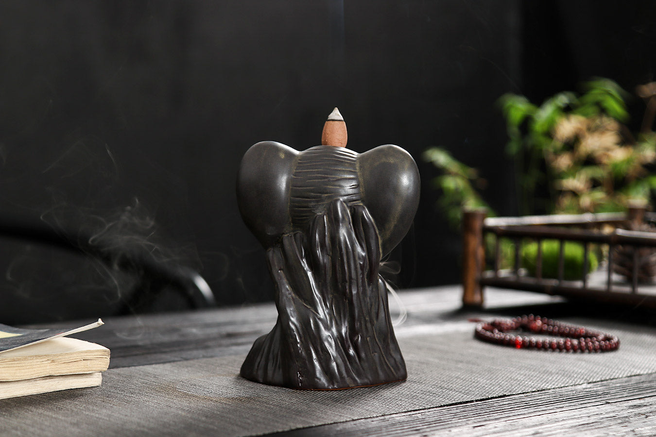 Elephant Backflow Incense Burner - Rivendell Shop