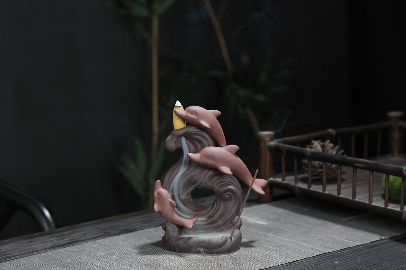 Dolphin Backflow Incense Burner - Rivendell Shop