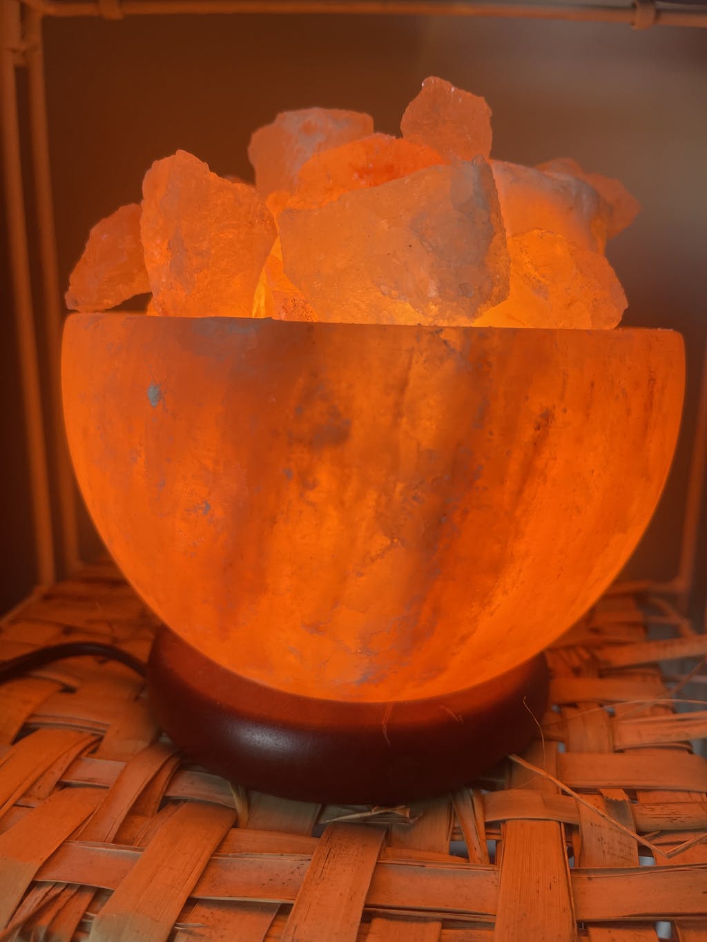 Carved Himalayan Salt Lamp Bowl - Rivendell Shop