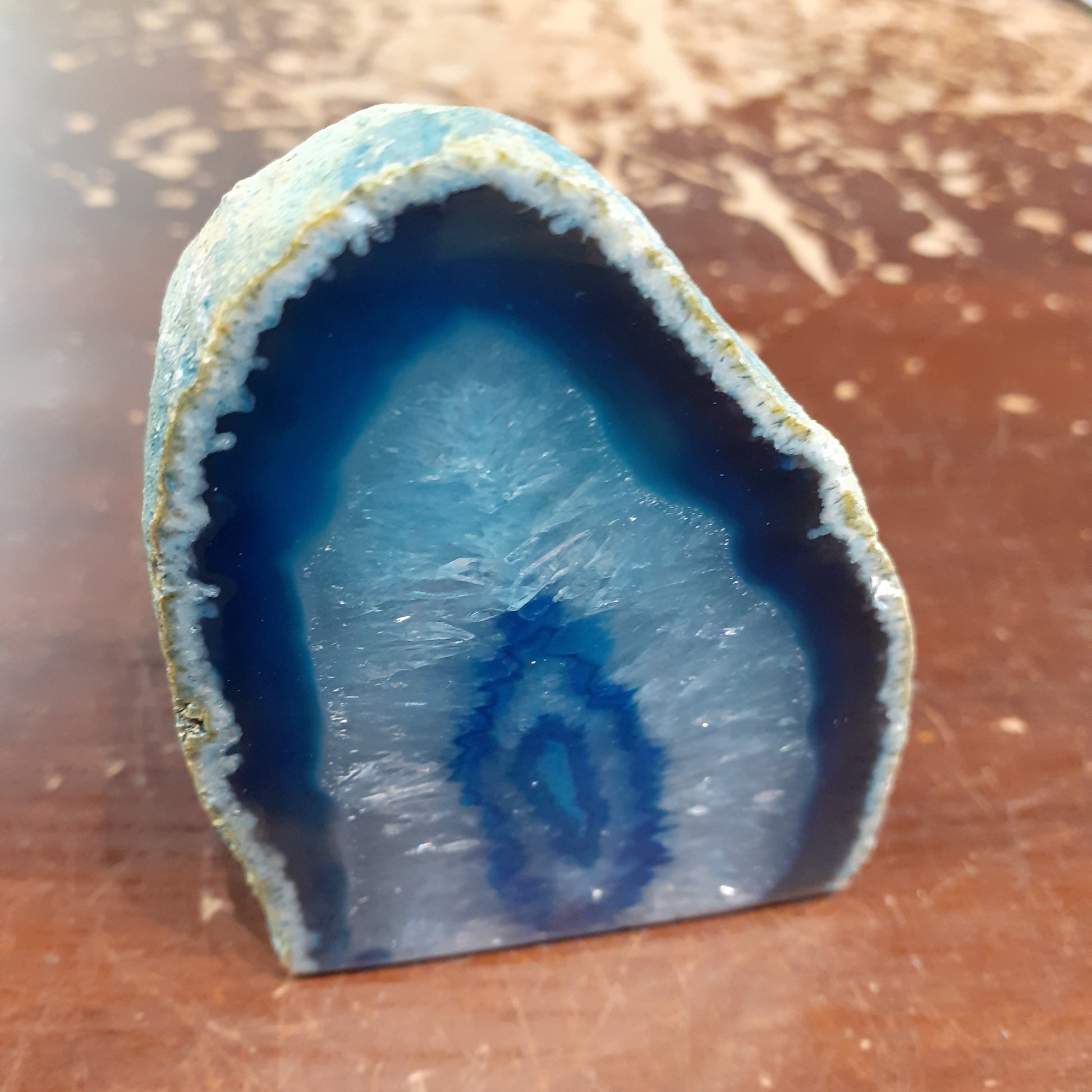 Small Agate Geode - Blue - Rivendell Shop