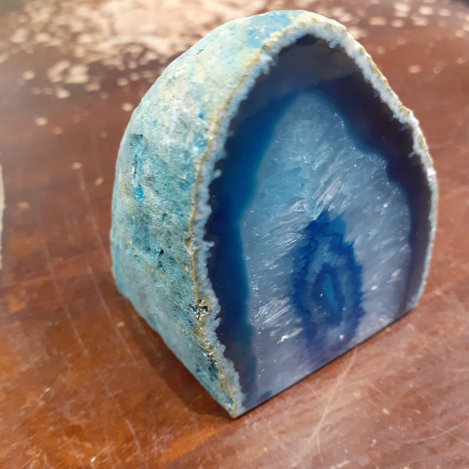 Small Agate Geode - Blue - Rivendell Shop