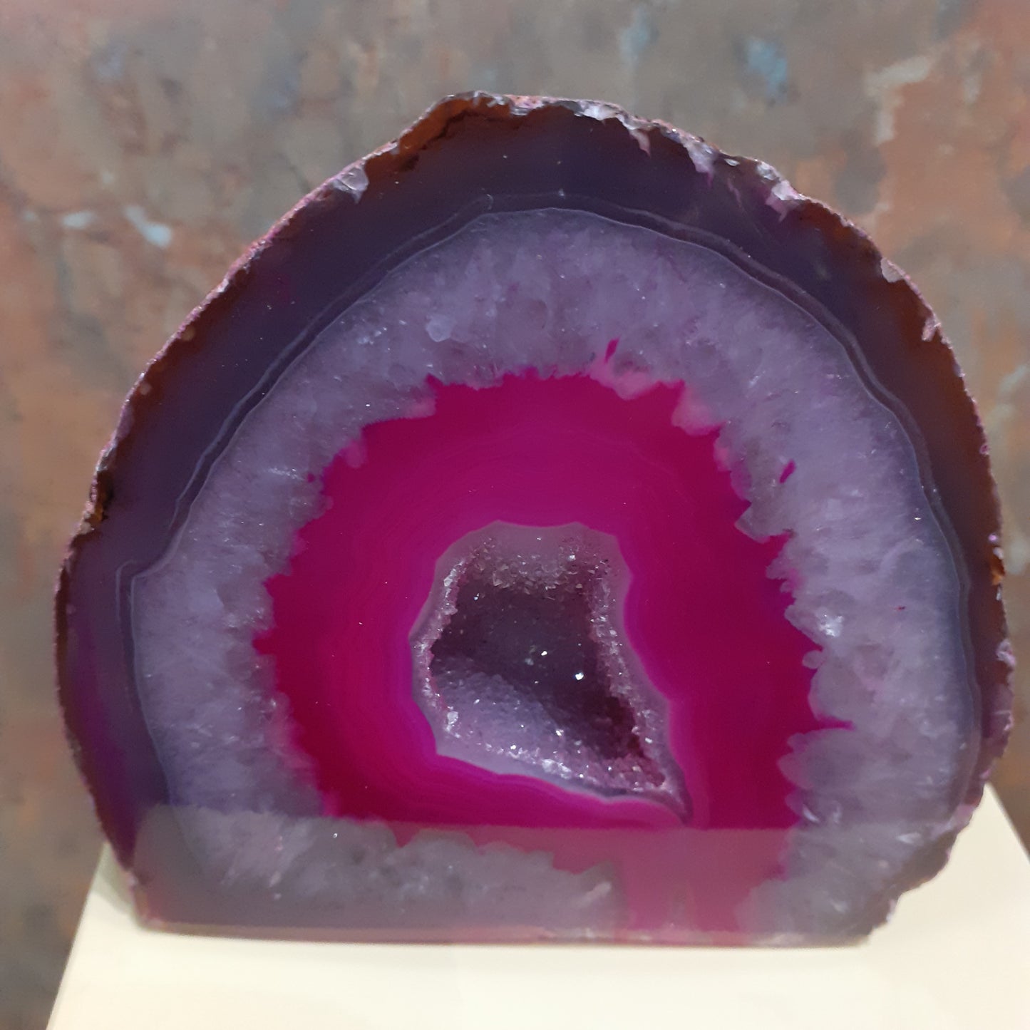 Small Agate Geode - Pink - Rivendell Shop