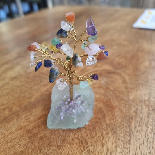 Multi Chip Crystal Tree on Fluorite Base - Rivendell Shop