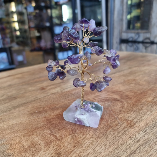 Amethyst Tree on Fluorite Base - Rivendell Shop