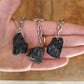 Black tourmaline keychain - ASSORTED - Rivendell Shop