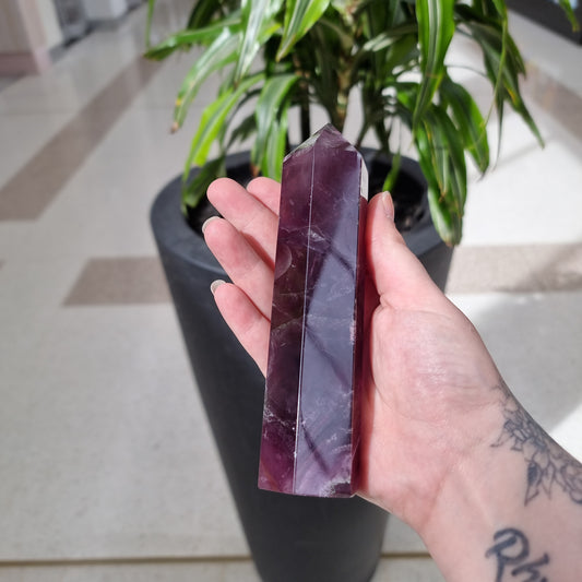 Purple Fluorite Point Crystal - Rivendell Shop