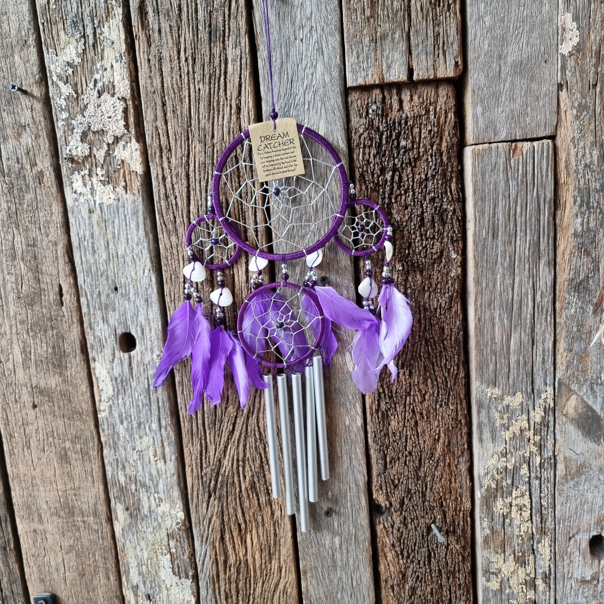 Purple chime dreamcatcher - Rivendell Shop