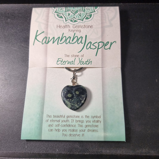 Kambaba jasper keyring - Rivendell Shop