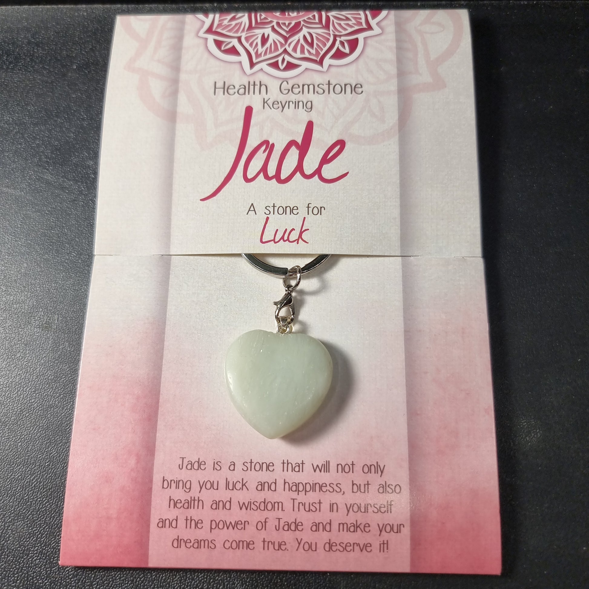 Jade keyring (luck) - Rivendell Shop