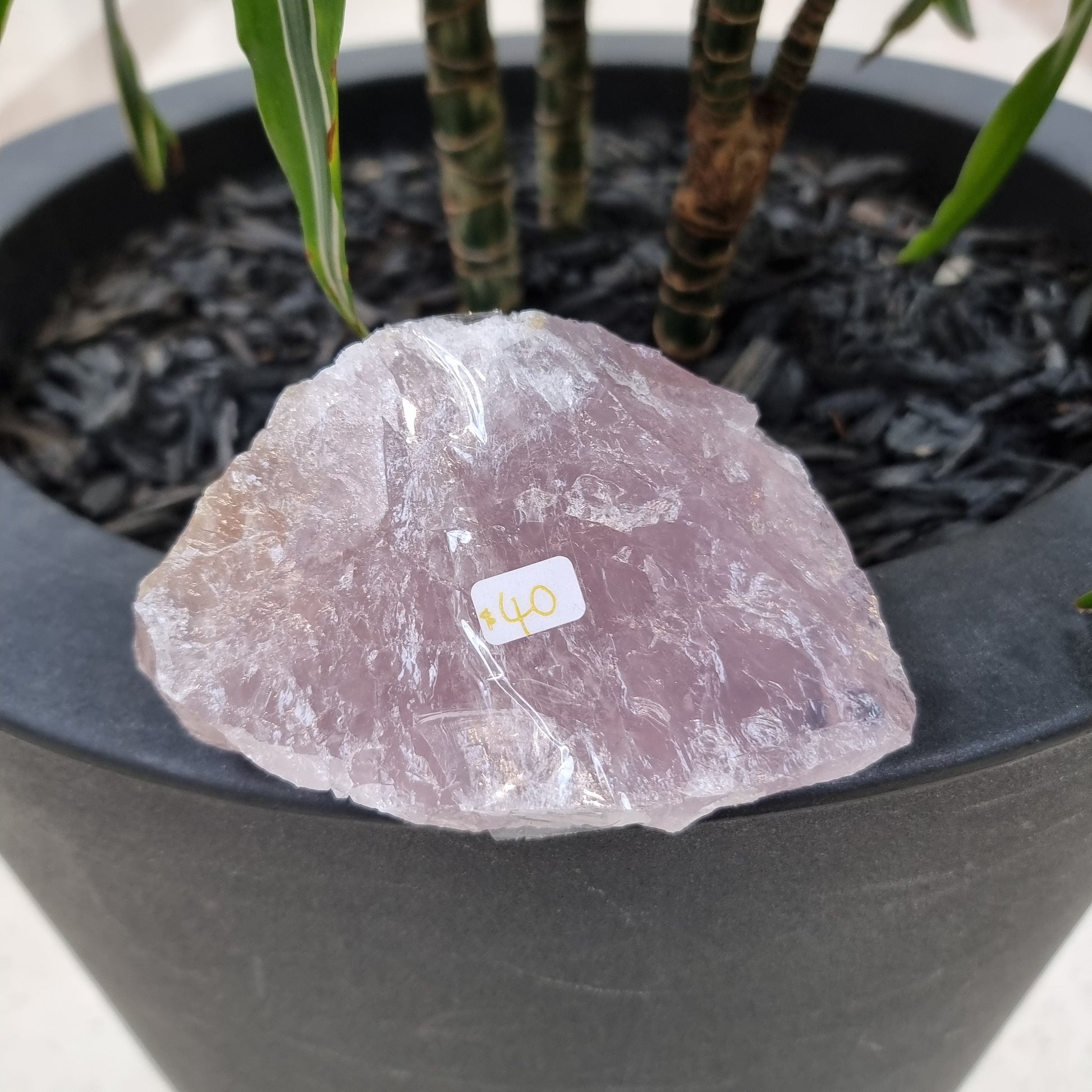 Lilac rose quartz raw - Rivendell Shop
