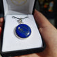 Sterling silver lapis lazuli pendant - Rivendell Shop