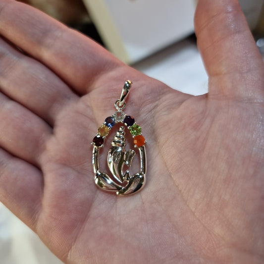 Sterling silver chakra pendant - Rivendell Shop