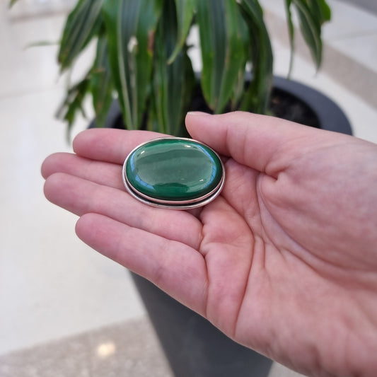 Malachite broach - Rivendell Shop