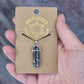 Zebra Jasper Point Pendant on card - Rivendell Shop