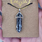 Zebra Jasper Point Pendant on card - Rivendell Shop