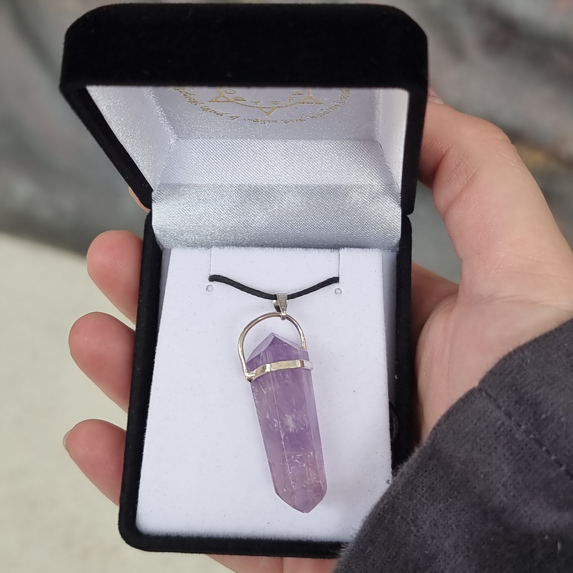 Amethyst silver point pendant - Rivendell Shop