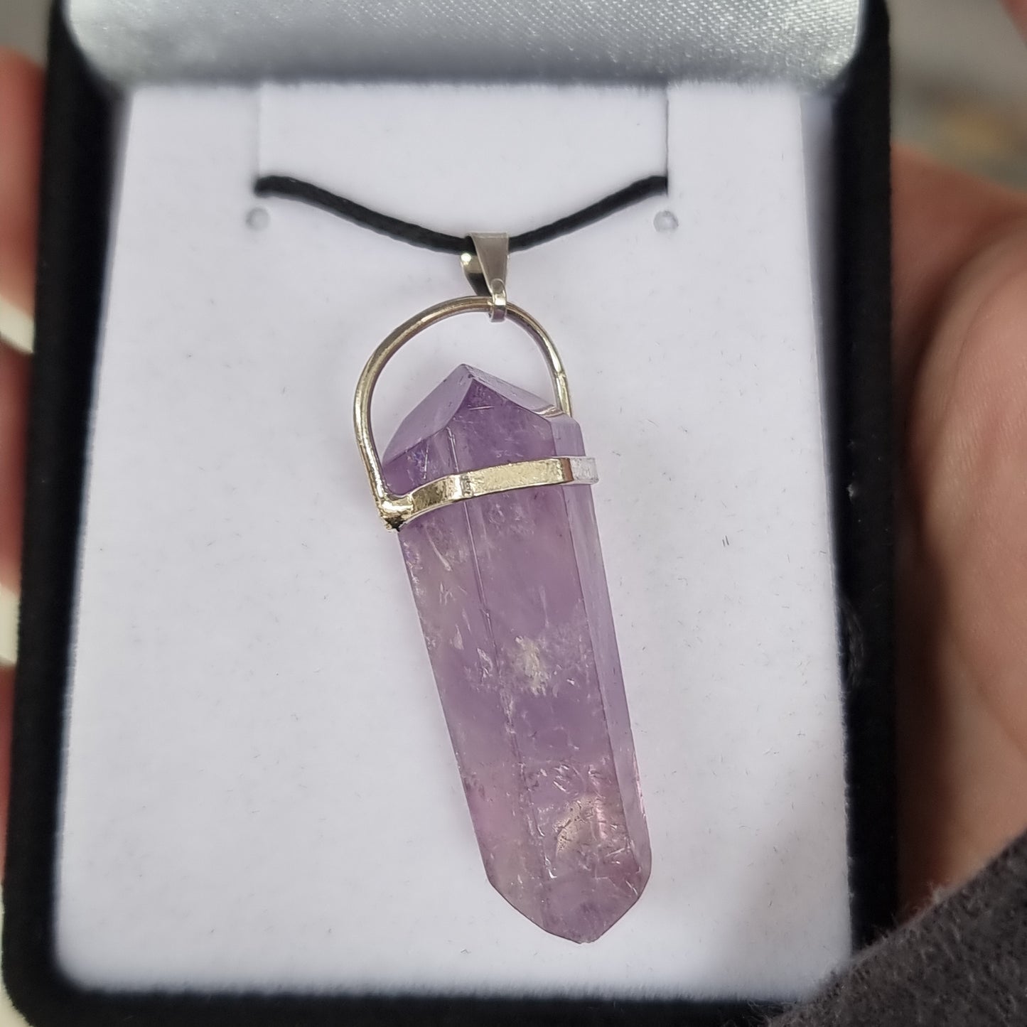 Amethyst silver point pendant - Rivendell Shop