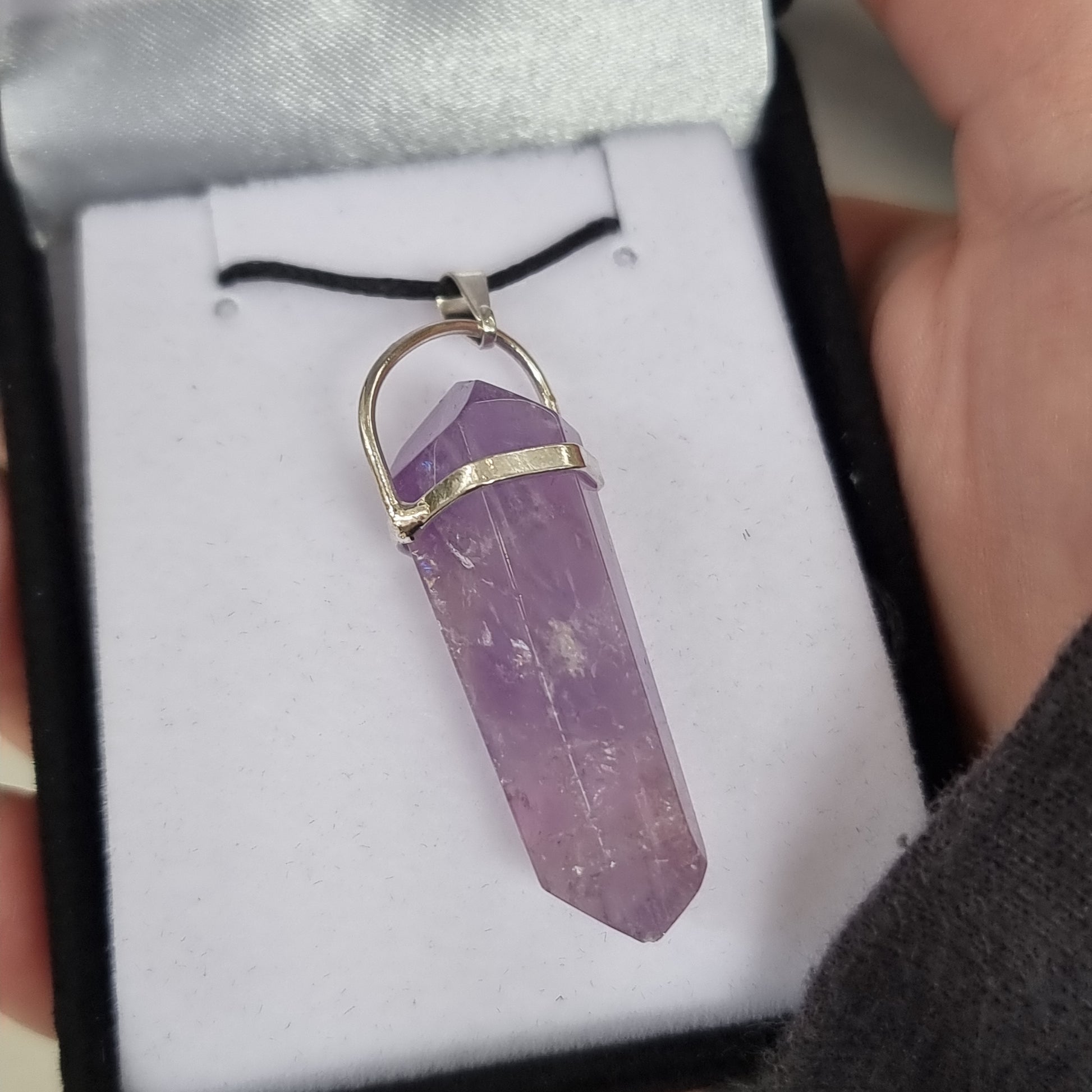 Amethyst silver point pendant - Rivendell Shop