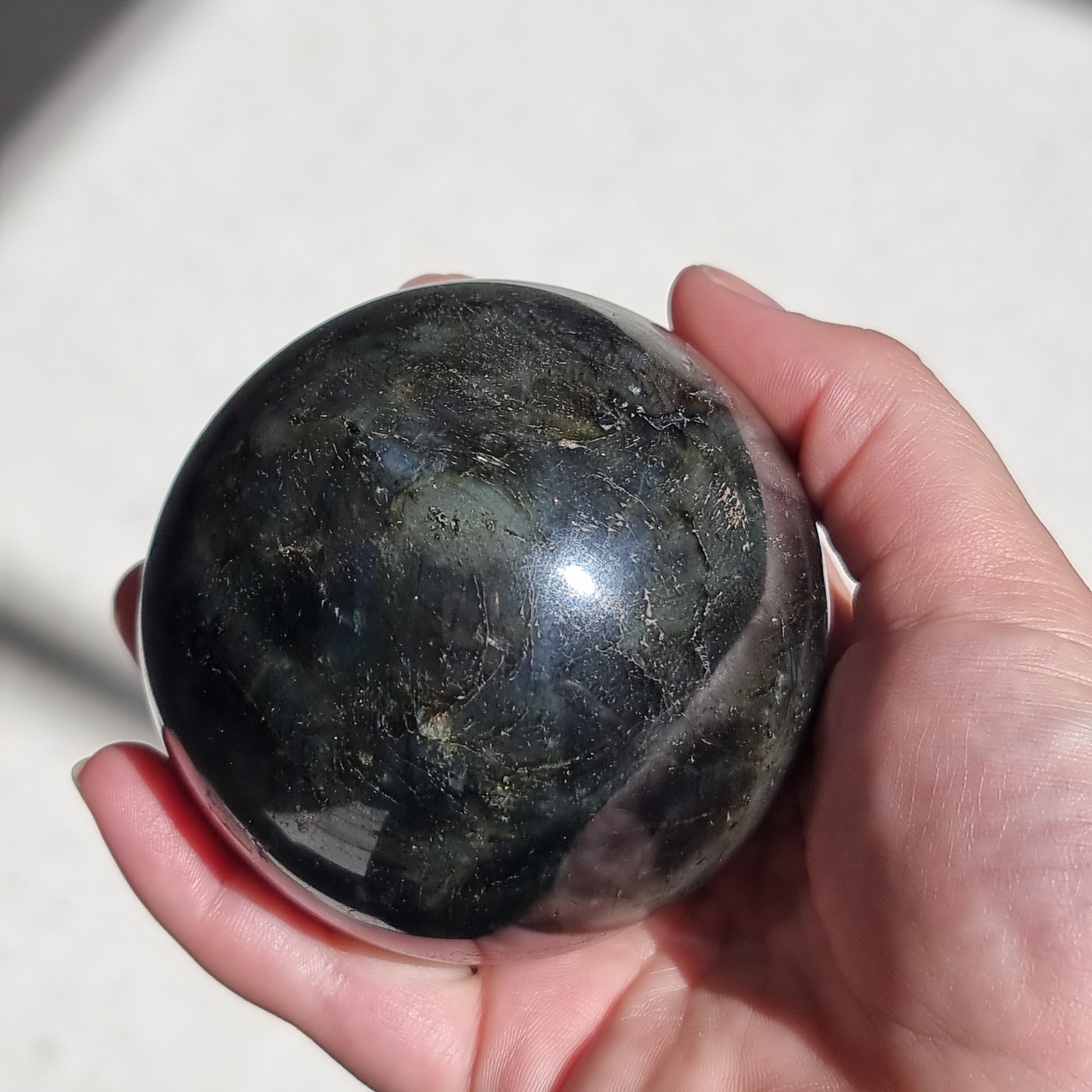 Labradorite sphere - Rivendell Shop