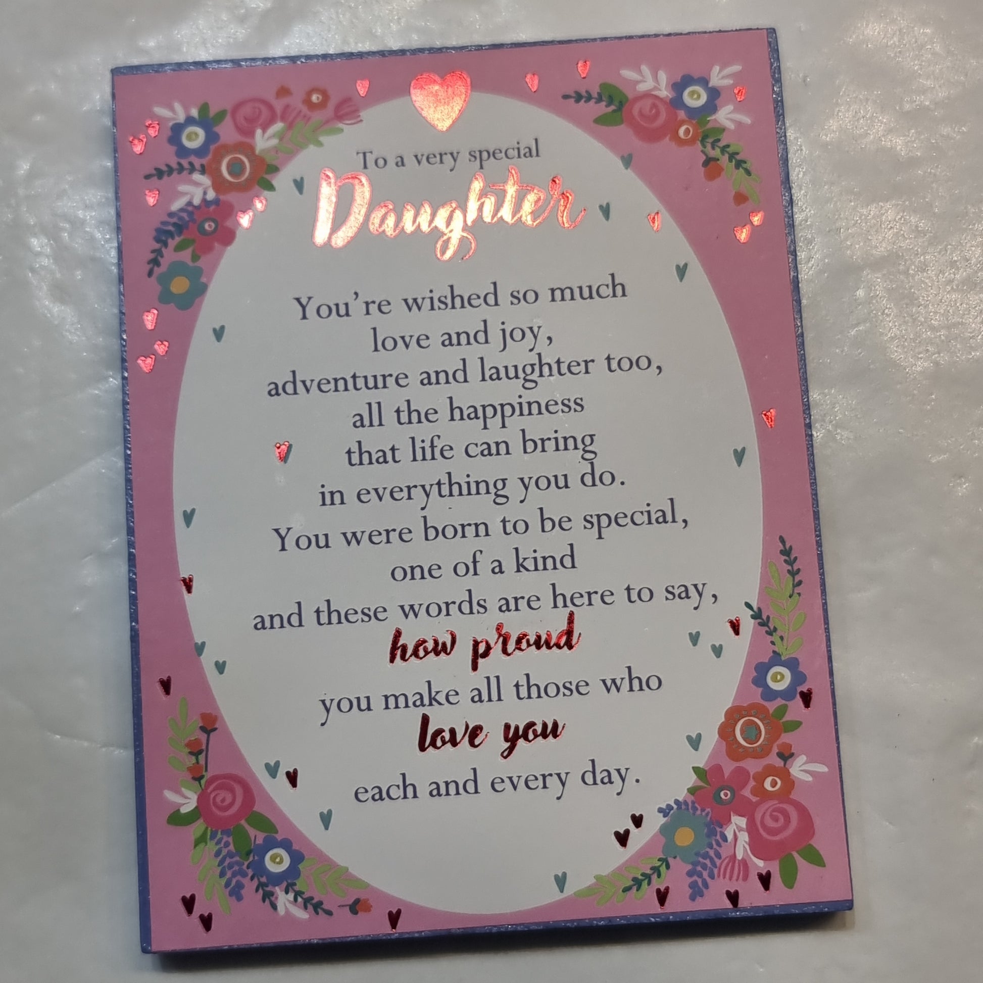 Daughter plaque - Rivendell Shop