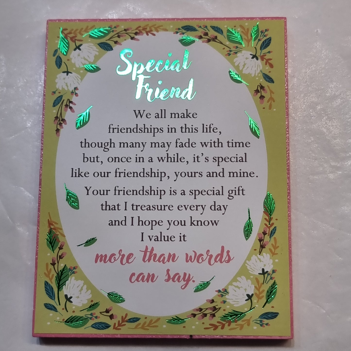 Special friend plaque - Rivendell Shop