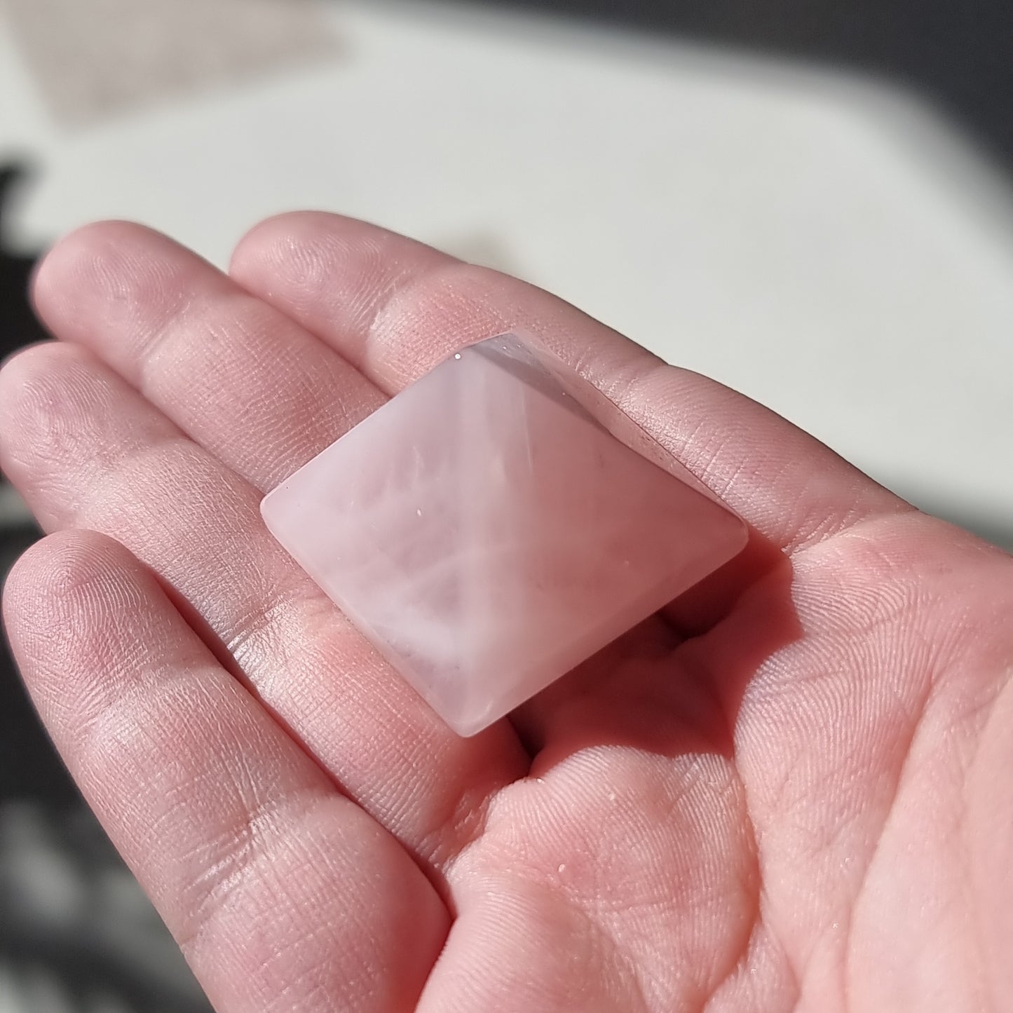 Rose quartz pyramid - Rivendell Shop