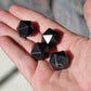 Shungite dice icosahedron - Rivendell Shop