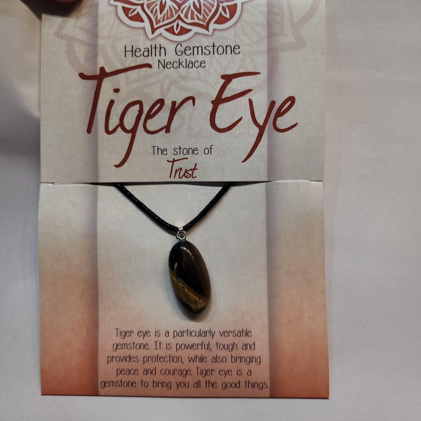 Health Gemstone Necklace Tigers Eye - Rivendell Shop