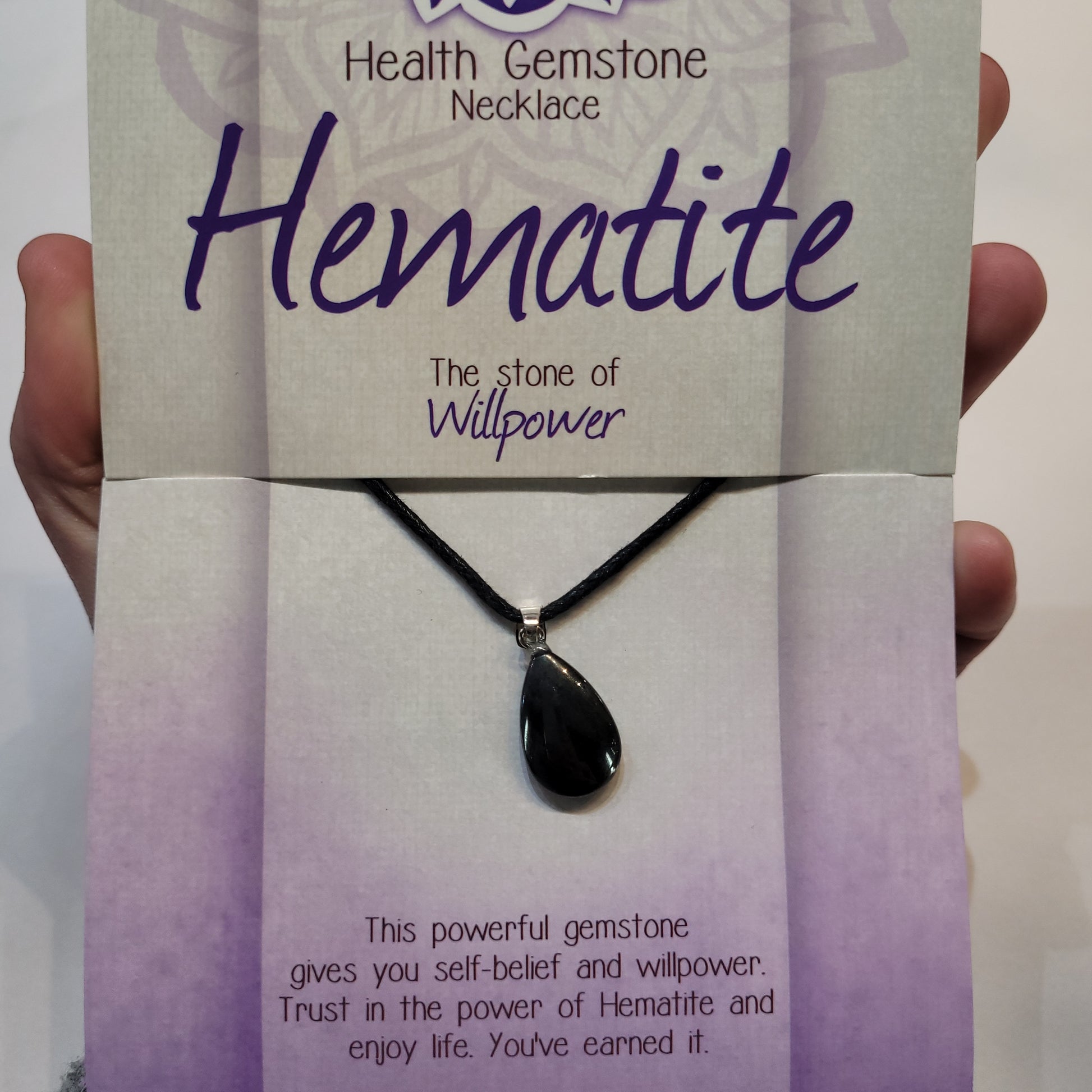 Health Gemstone Necklace Hematite - Rivendell Shop