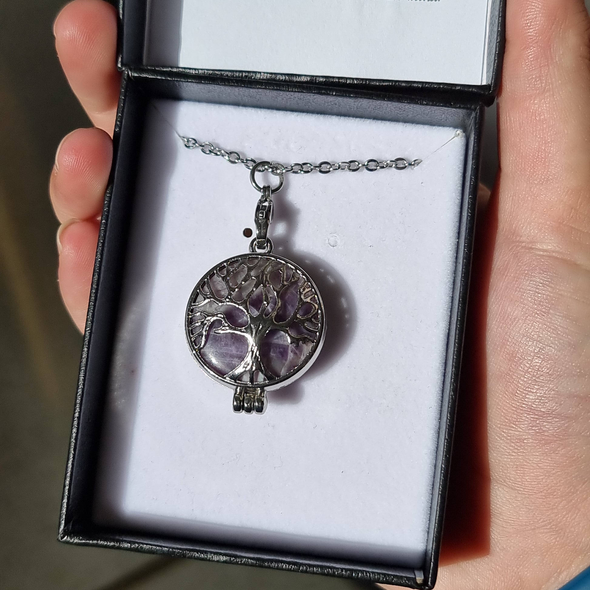 February birthstone pendant - Rivendell Shop