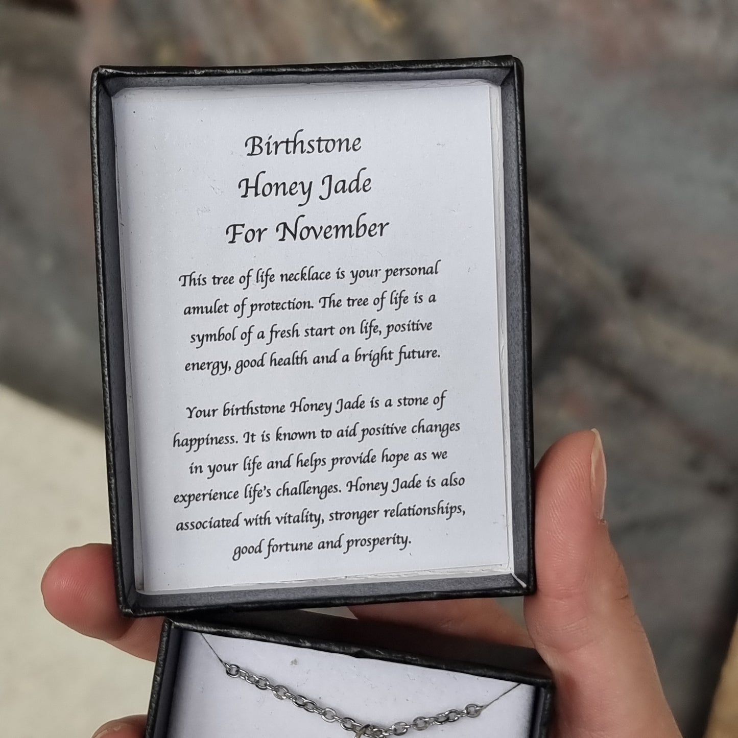 November birthstone pendant - Rivendell Shop