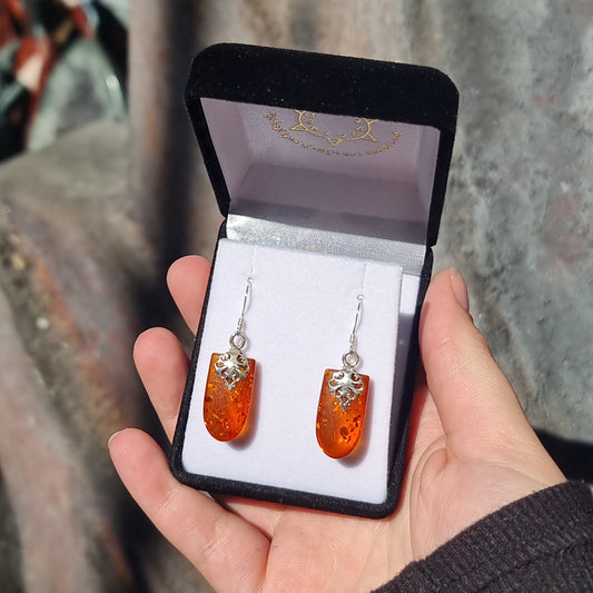 Amber earrings - Rivendell Shop