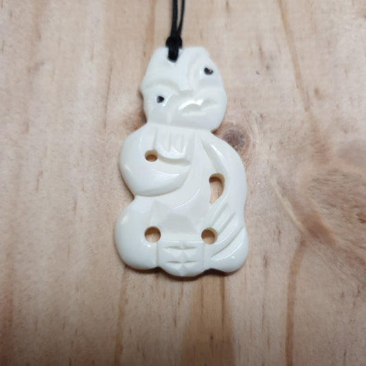 Tiki Bone Carving Pendant - Rivendell Shop