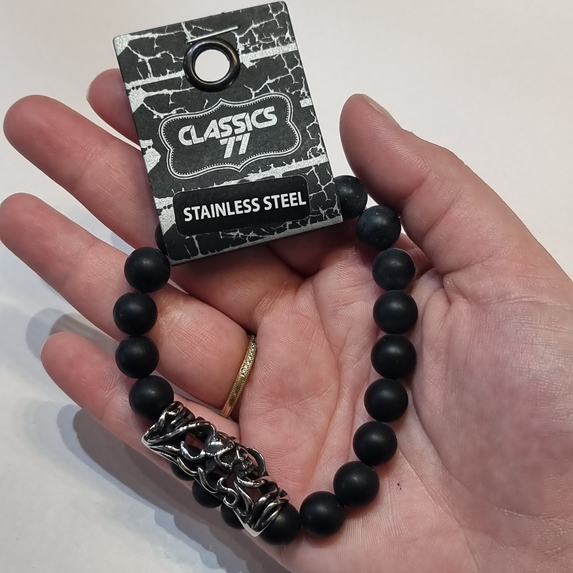 Matte bracelet with skull - Rivendell Shop