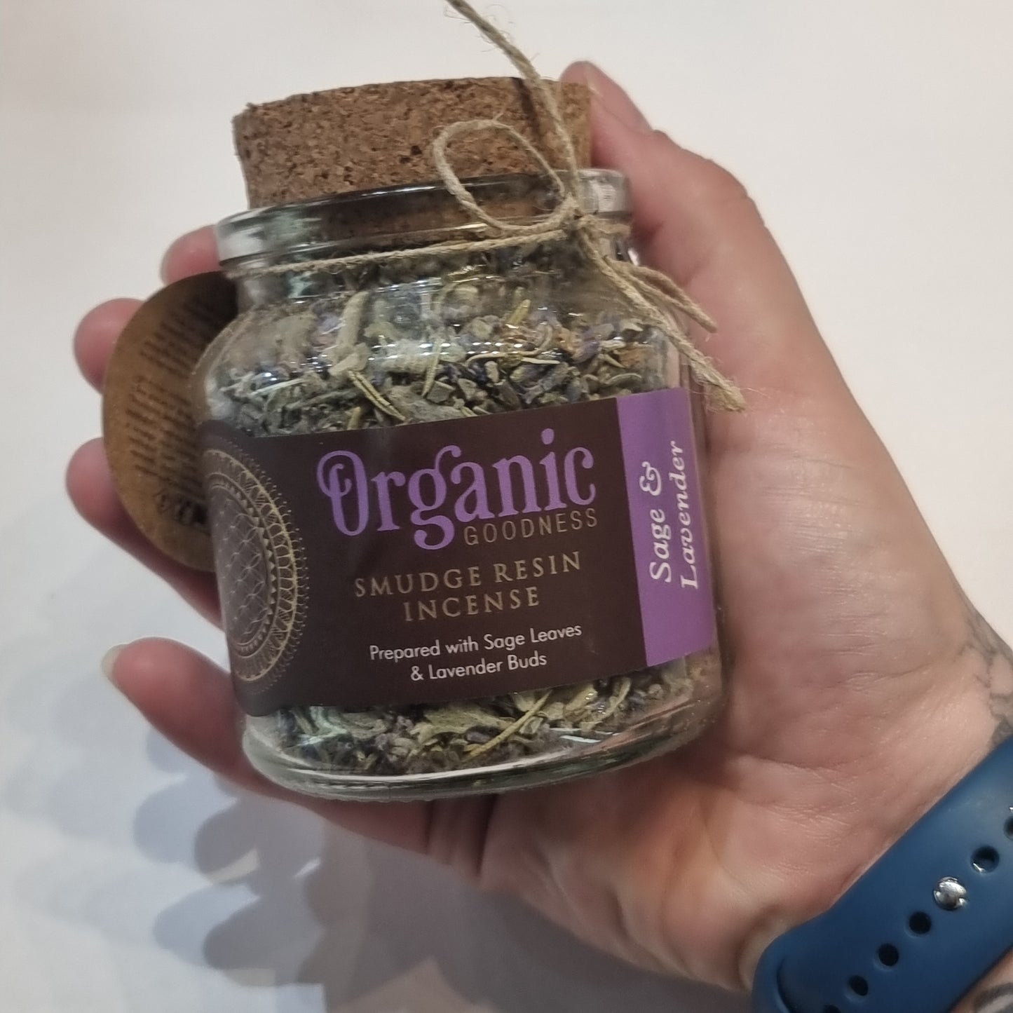 Organic smudge resin - sage & lavender - Rivendell Shop