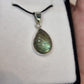 Labradorite sterling silver pendant - Rivendell Shop