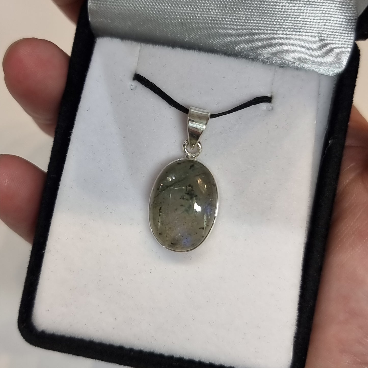 Labradorite sterling silver pendant - Rivendell Shop