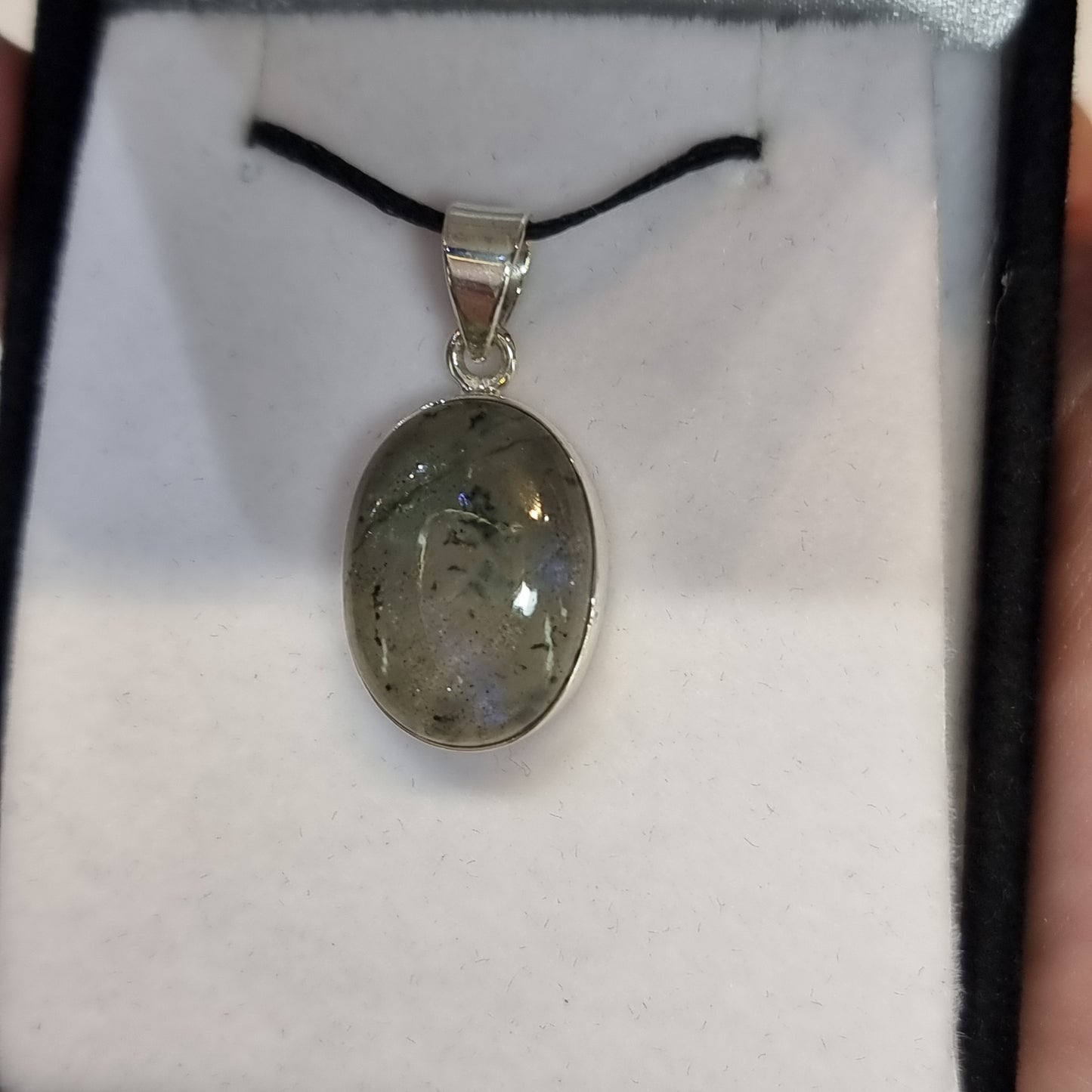 Labradorite sterling silver pendant - Rivendell Shop