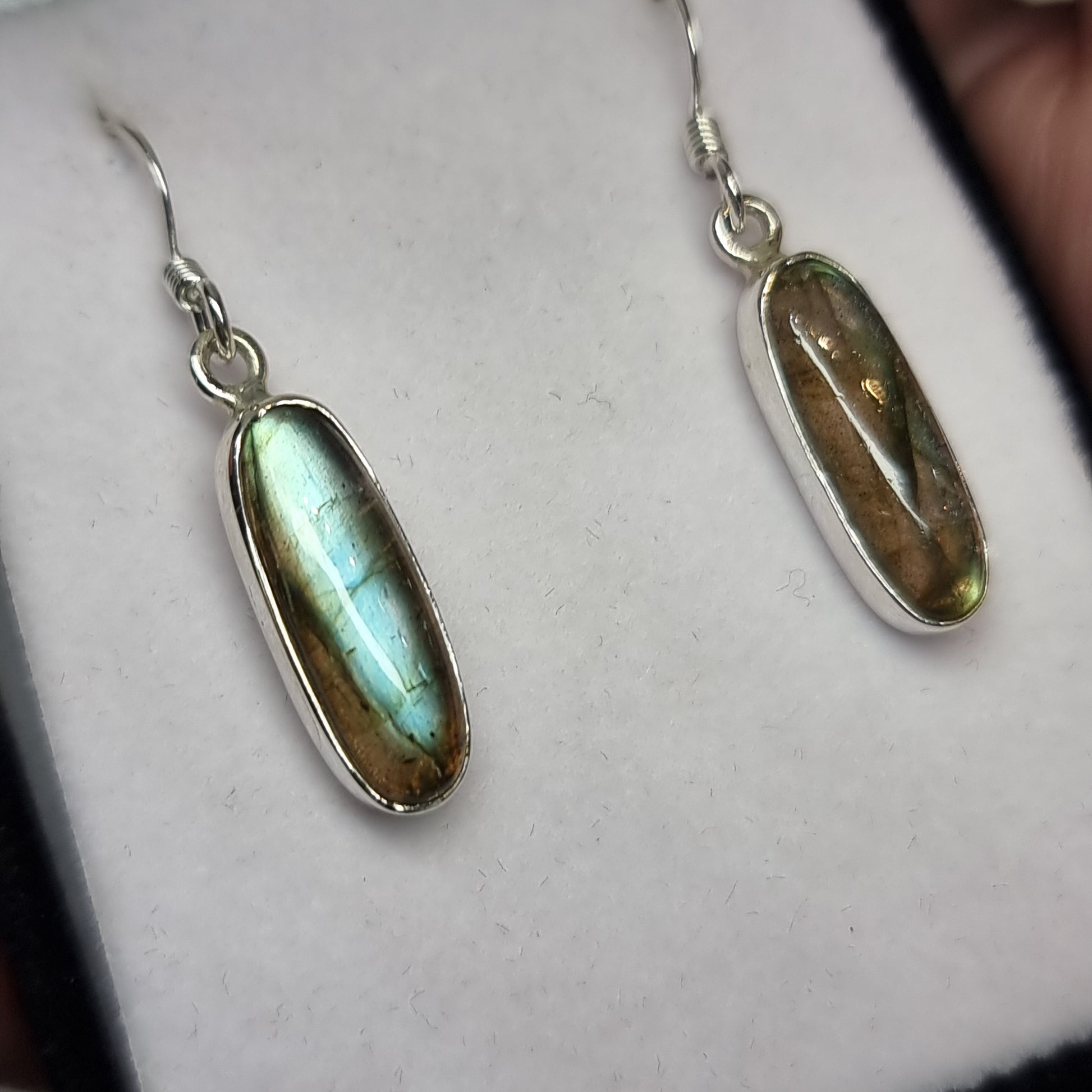 Labradorite sterling silver earrings - Rivendell Shop