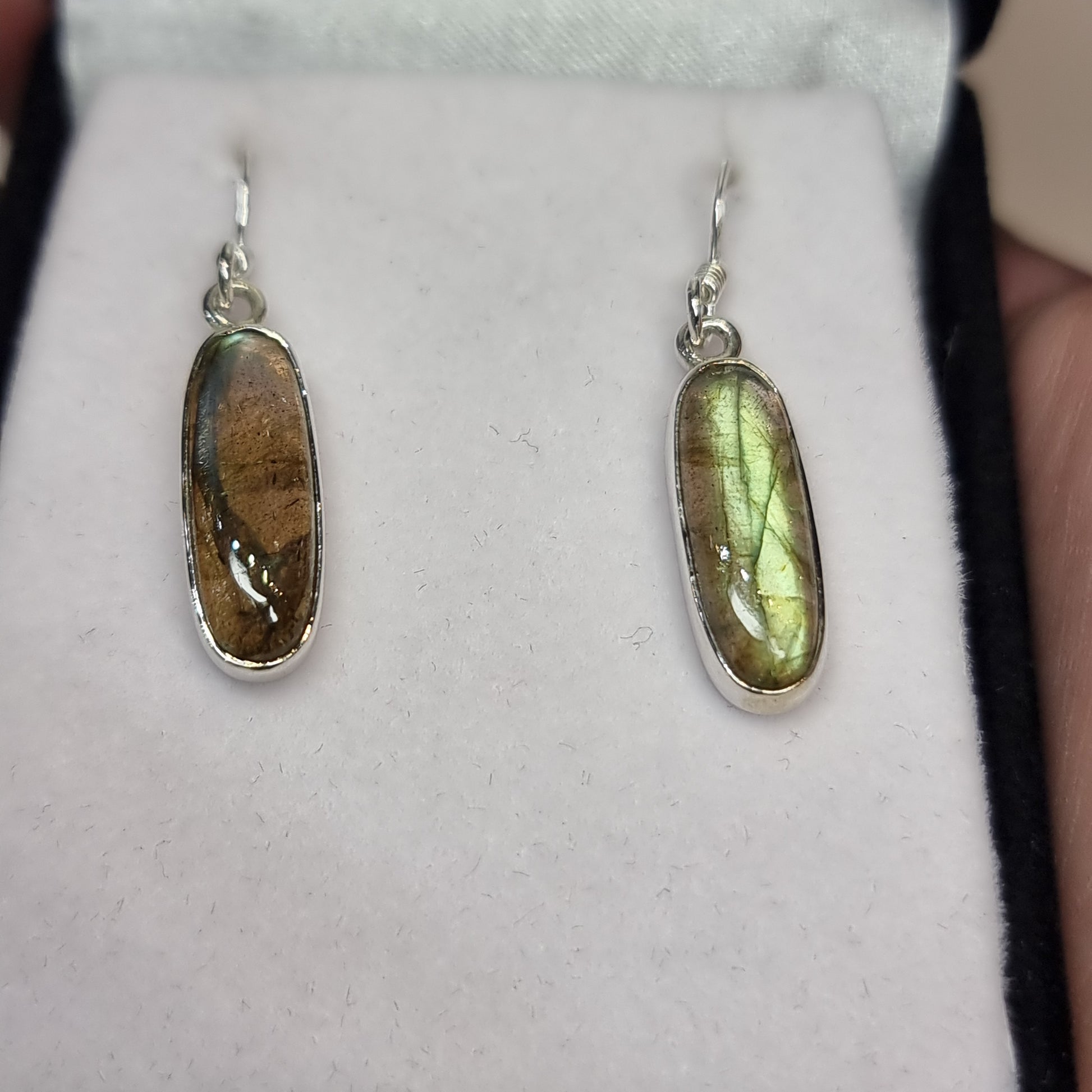 Labradorite sterling silver earrings - Rivendell Shop