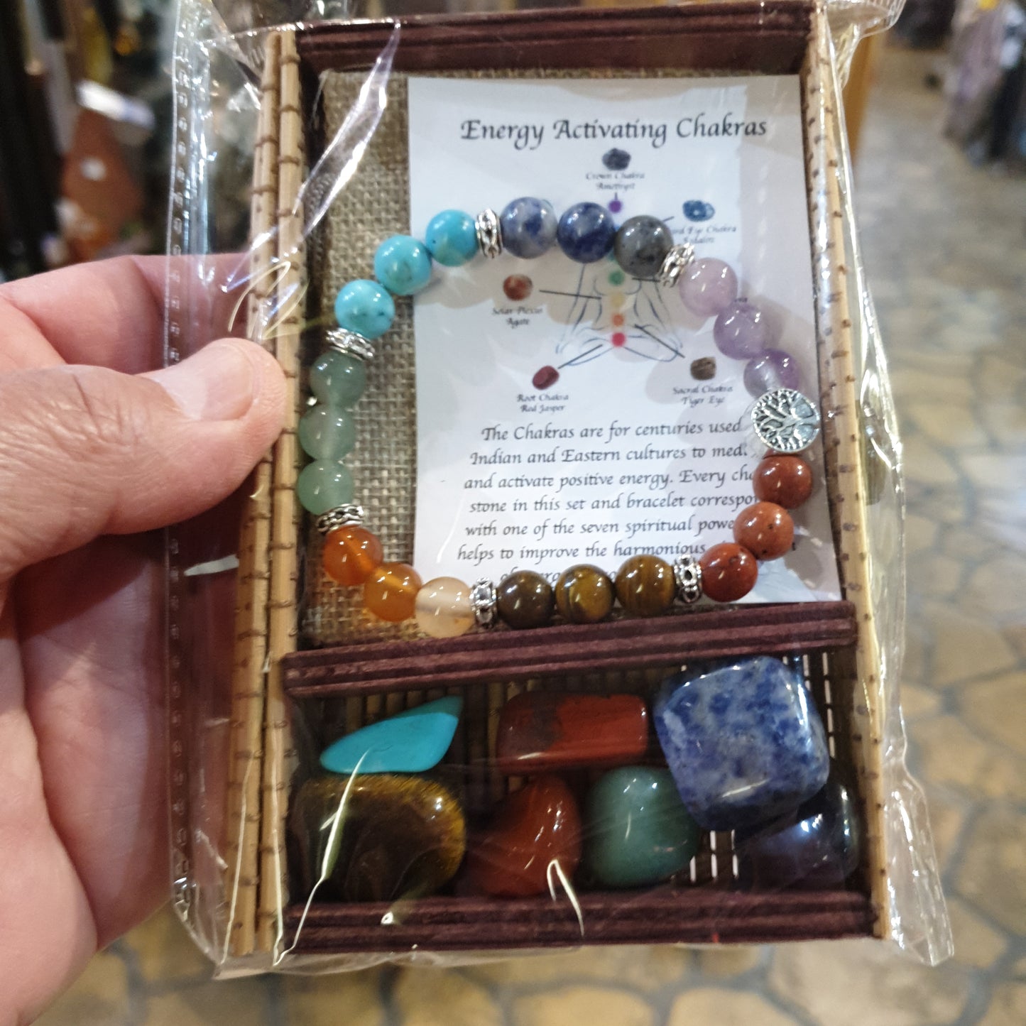 Tree of life 7 chakra bracelet & stones pack - Rivendell Shop